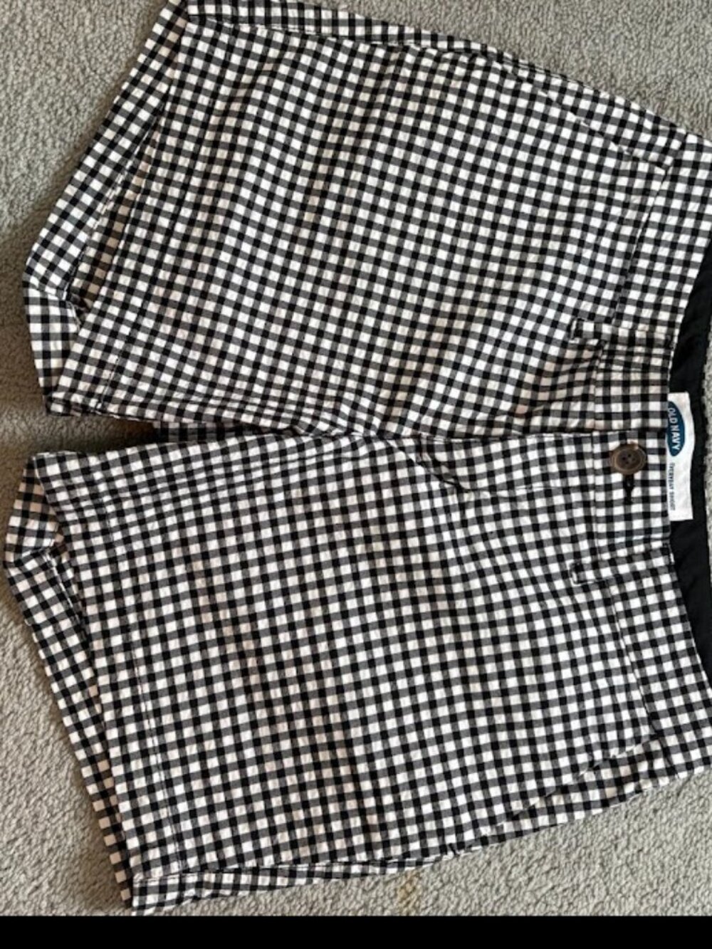 Old Navy Women’s Black and White Gingham “Everyday Shorts” Size 0